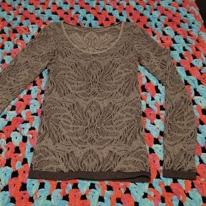 🌈 3/$25 Lace long sleeve top